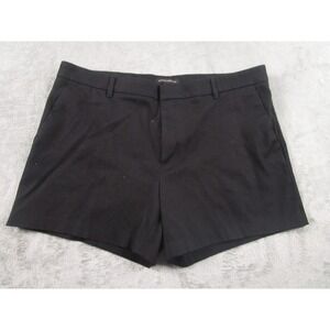Banana Republic Shorts‎ Womens 14 Black Chino Casual Preppy Cotton